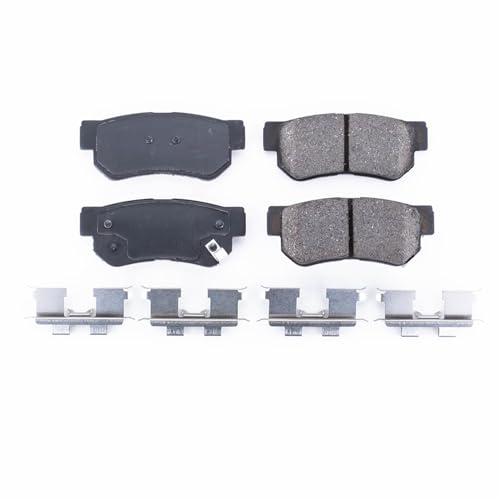 Image of PowerStop Rear Brake Pads for Hyundai Azera 2006-09 |Elantra 2007-10 |Santa Fe 2001-06 |Sonata 1999-08 |Tucson 2005-09 |Hyundai XG300 2001 - Z17 Ceramic Brake Pads with Installation Hardware, 17-813