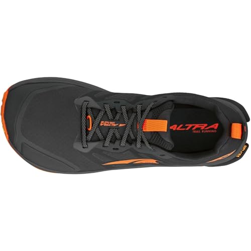 ALTRA Men's Lone Peak 9+, Black/Orange, 10.5 US4