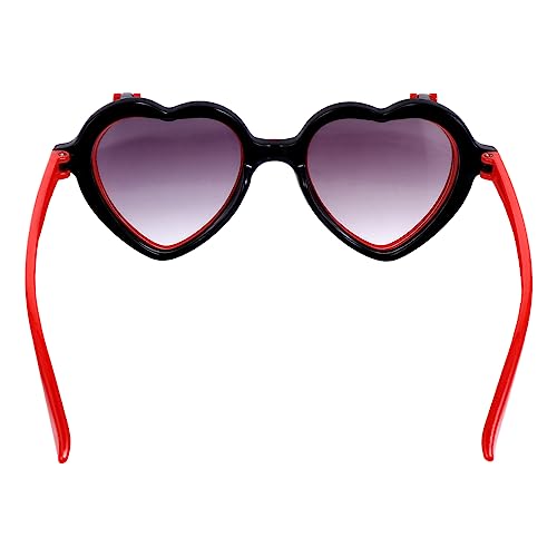 1Pair Heart Shaped Flip Up Sunglasses for Adorable Cartoon Glasses for Boys and Lightweight and Durable for Outdoor Activities and Festivals Ages Frame