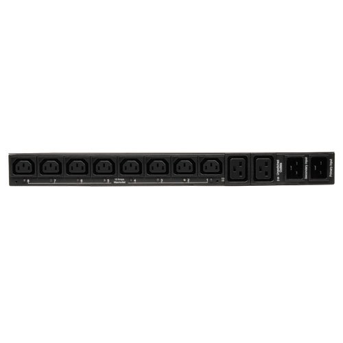 Tripp Lite Metered Ats Pdu, 10 Outlets (8 C13, 2 C19), 200-240V, 2 C20 12 Ft. Cords, 1U Rack-Mount Single-Phase Pdu, Taa (Pdumh20Hvat),Black #TOP1