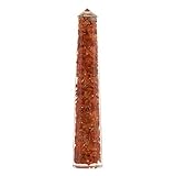  aqasha Orgonit Obelisk Orgon Chembuster Säulenform Orgonenergie Edelstein 19 cm x 3 cm x 3 cm… (Karneol)