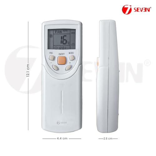 Image of 7SEVEN Compatible with Bluestar AC Remote Control Model 60 Suitable for 1 1.5 2 Ton Split & Window Air Conditioner - Match Key by Key Exactly with existing Bluestar AC Remote Function