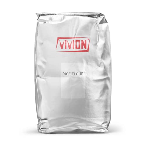 White Rice Flour - Bulk 50 lb - Gluten Free Thickener Baking Ingredient - Medium Grain Fine Low Micro
