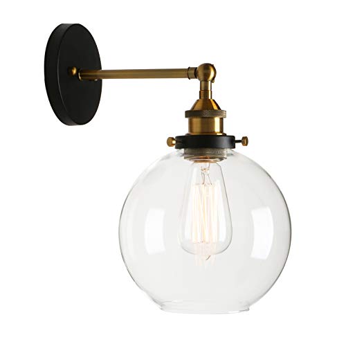 Permo Wall Sconce Vintage Industrial 1-Light Rustic Wall Mount Light Fixture with 7.9