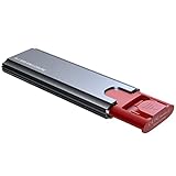 Dubee M.2 SSD-Adapter - Externes SSD-Gehäuse aus Aluminium,Werkzeugloser externer SSD-Leser USB C 3.2 Gen 2 10 Gbit/s, 6 Gbit/s SATA MKey
