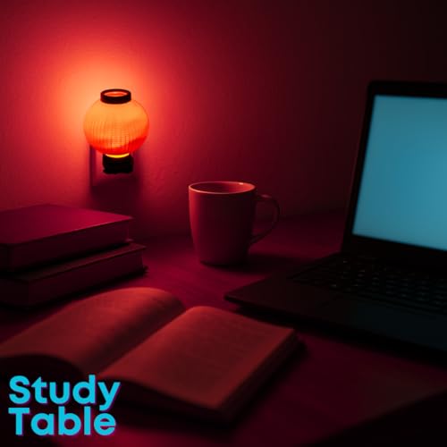 Image of Hi-Plasst Red LED Night Light with Plug - Compact 0 Watt Bulb Lamp for Bedroom, Study & Wall Placement - Set of 15