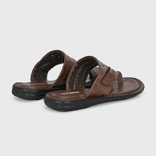 Image of Centrino Men's Slippers | Kolhapuri Style Chappals with Soft Cushioned Footbed | Comfortable & Durable | Traditional Yet Stylish Footwear for Men (9541)