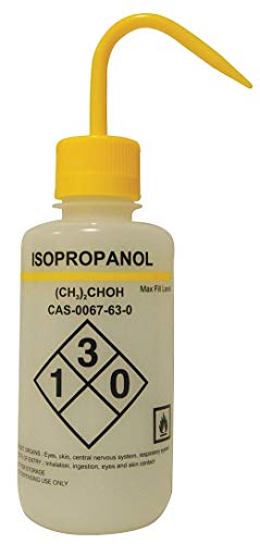 Lab Safety Wash Bottle, 6 PK, LDPE, Narrow Mouth, Vented, Capacity: 16 oz. - 24J889