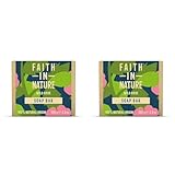 Faith In Nature Natural Wild Rose Hand Soap Bar, Restoring, Vegan & Cruelty Free, No SLS or Parabens, 100g (Pack of 2)