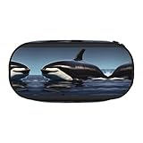 Photo Gallery jiuty orca killer whale print cute estetic big capacity zipper pencil case pen portable office desk organizer per adulti, nero , taglia unica, organizer per borse Photo Gallery jiuty orca killer whale print cute estetic big capacity zipper pencil case pen portable office desk organizer per adulti, nero , taglia unica, organizer per borse