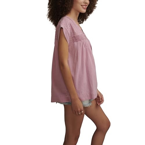 Popover Moderne pour Femmes Lucky Brand - Blouse Fluide Encolure V