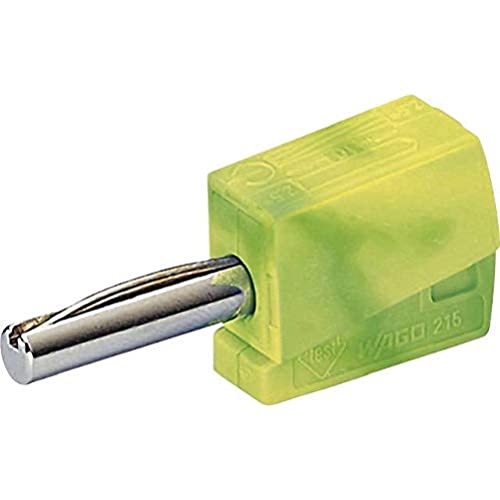 WAGO Banana plug; for socket 4 mm diameter ; 2,50 mm²; green-yellow, 215-911 (50 pcs)