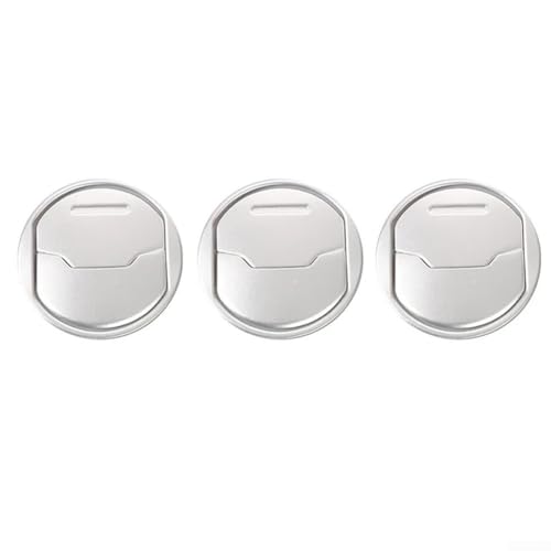 Juego de embellecedores de aleación de aluminio para salida de aire para salpicadero, rejillas de ventilación centrales para Ford Mustang modelos 2015 a 2024