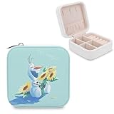 ジュエリーボックス アナと雪の女王 アニメ PUレザージュエリーケース 宝石箱 携帯用 誕生日プレゼント 旅行 仕切り付き 指輪置き