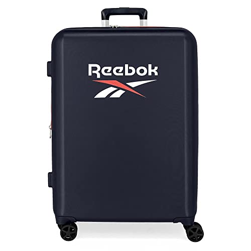 Reebok Roxbury Maleta Mediana Azul 48x70x26 cms Rígida ABS Cierre TSA Integrado 81L 2,5 kgs 4 Ruedas Dobles