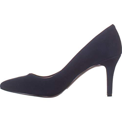 I.N.C. International Concepts INC Womens Navy Padded Comfort Zitah Pointed Toe Stiletto Slip On Leather Pumps 6.5 M3