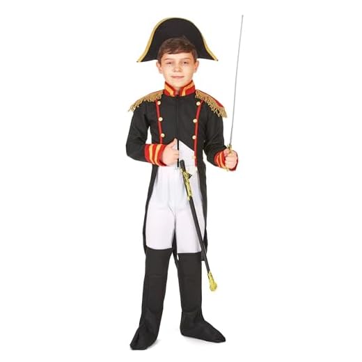 DEGUISE TOI Disfraz Napoleón niño - S 4-6 años (110-120 cm)