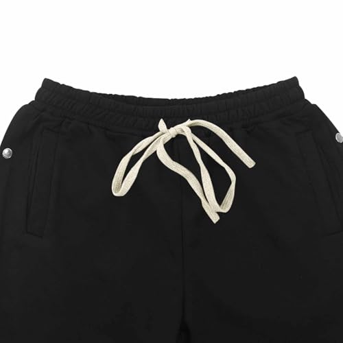 Lmdudan Men's Y2K Sweatpants Graphic Flare Sweatpants Color Block Drawstring Waist Pants Streetwear Lightweight Trousers3