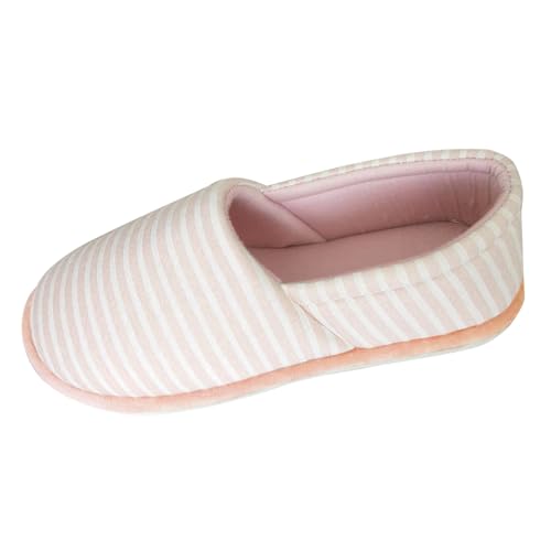 Zapatillas de casa para mujer, cálidas, de invierno, de felpa, de fieltro, antideslizantes, para invitados, ligeras, cómodas, suaves, forradas, para casa, zapatillas ortopédicas, Rosa., 42 EU