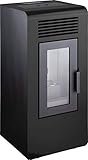 Estufa De Pellets QLIMA ECO 1700 BLACK