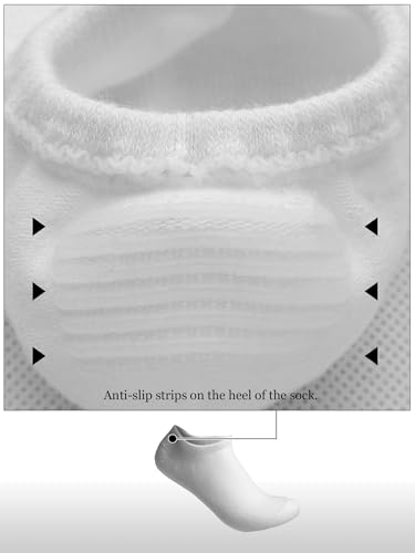 Unisex Cozy Thick Ankle Socks 5-Pack with Anti-Slip Heel2