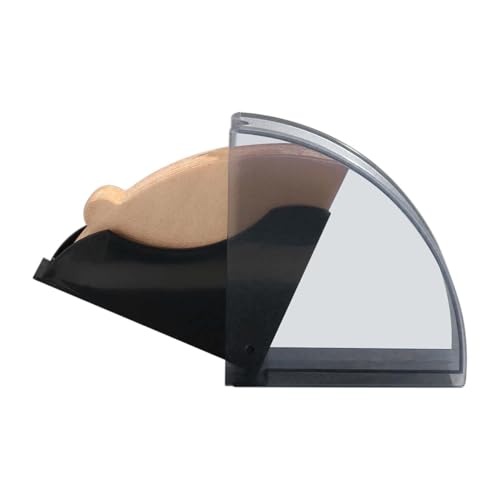 Coffee Filter Holder - 12.5x12.5cm Coffee Filter Paper Holder, Dustproof Design | Fan Shaped Paper Holders with Lid, Coffees Filters Dispenser Rack for Counter Top Kitchen Caffe Restaurants