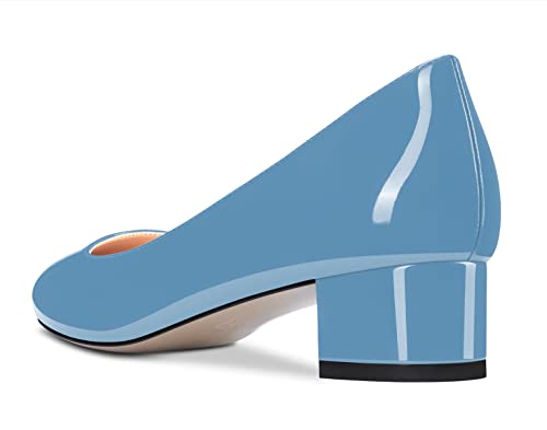 Castamere Chunky Block Low Kitten Heel Round Close Toe Pumps Slip-on Cute Classic Dress Shoes3