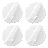 GYOFFULL 4 Pack WB03T10282 Stove Knob White Gas Oven Range Control Assembly Compatible with GE Surface Burner Repalces AP4345833,PS2321074,1461063