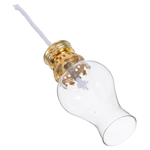 SECFOU Repuesto Accesorio Resistente para Lámpara de Vintage con Quemador de Ajustable y Chimenea de Dorado de Aleación de Zinc para Interior