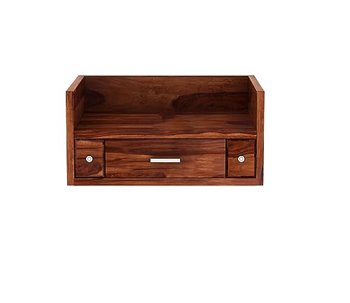 Image of Wudniture Sheesham Wood Ananta Handcrafted Home Mandir /Temple (Honey Finish) | Wooden Pooja Mandir for Home & Office