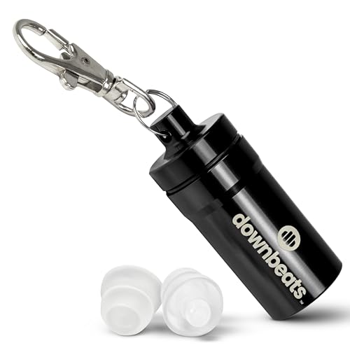 High Fidelity Ear Plugs for Hearing Protection - Discreet Clear Ear Plugs for Concerts Festivals & Noisy Events - Up to 18dB Background Noise Reduction Rave Earplugs - Comes with Aluminum Case
