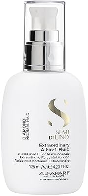 ALFAPARF MILANO Semi di Lino Diamond All-In-One Multi-Benefit Leave In | Leave In Conditioner Spray | Heat Protectant, Detangler, Humidity Blocker, UV Protection, Controls Frizz, Prevents Split Ends
