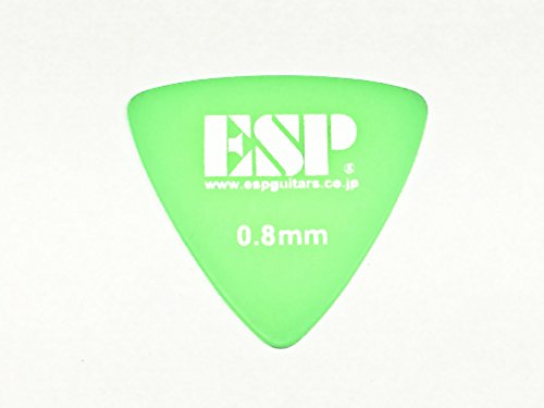 【ピック】ESP イーエスピー トライアングル ミディアム 0.8mm PD-PS10 / GR(M) サンドグリップピック (6枚)