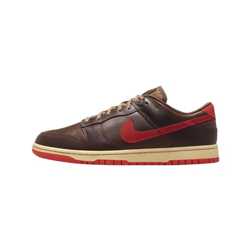 Nike Dunk Low Retro Men's Shoes (HQ3448-262, Light British Tan/Sesame/Cacao Wow/Picante Red)