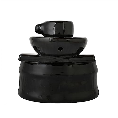 Image of Ceramic Big Size Shivling Shiv Backflow Smoke Fountain Incense Holder for Home Decor Gifts with 30 Fragrances Cones by Craftam