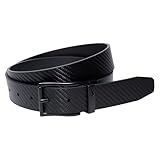 Nike Perforierter wendbarer Gürtel für Herren, Schwarz CF-Textur/Schwarz...