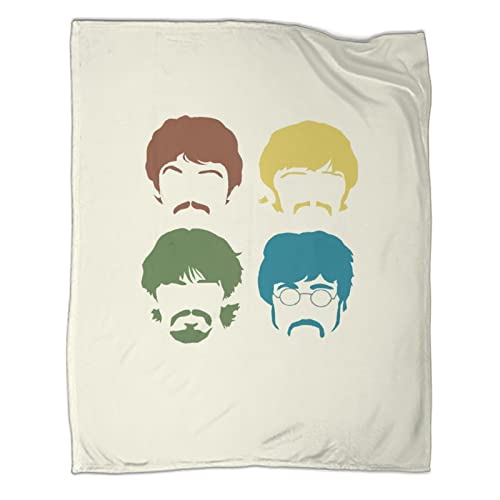 Glamifirsto The Beatles Couverture en Polaire,Rock ‘n’ Roll Couverture De Canapé,Groupe de Rock Couverture en Flanelle… - Les Beatles, Paul McCartney, John Lennon, RIngo Starr, George Harrison Glamifirsto The Beatles Couverture en Polaire,Rock 'n' Roll Couverture De Canapé,Groupe de Rock Couverture en Flanelle…