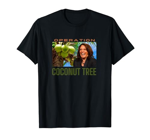 Retro Funny Operation 47 Coconut Tree Kamala 2024 Regalos Camiseta