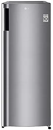 LG 171 L Inverter Direct-Cool Single Door Freezer (GN-304SLBT, Shiny Steel)