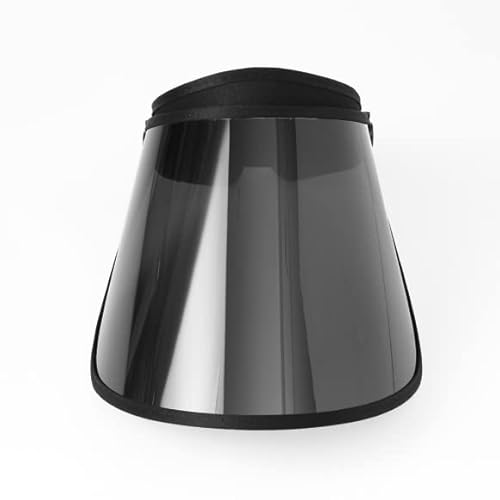 Withmoons Sun Visor Face Shield Uv Protection Simple Black Hat Full Face Shield Sunblock #TOP2