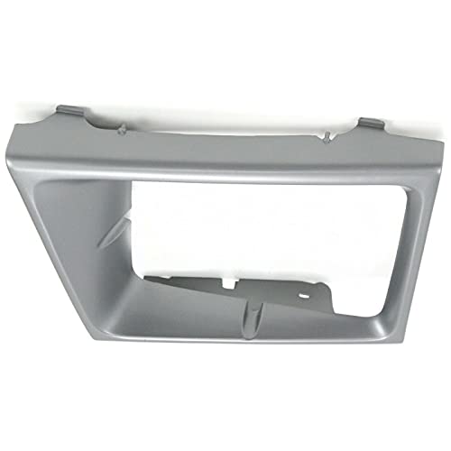 Image of DAT AUTO PARTS Front Right Headlight Bezel Fits 1997-2002 Ford Econoline | Passenger Side, Grille, Van, Sealed Beam, Silver Textured Plastic, Replaces FO2513158 F7UZ13052AAA