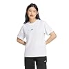 adidas Women's Essentials Small Logo Cotton T-Shirt, White/Black, M #3