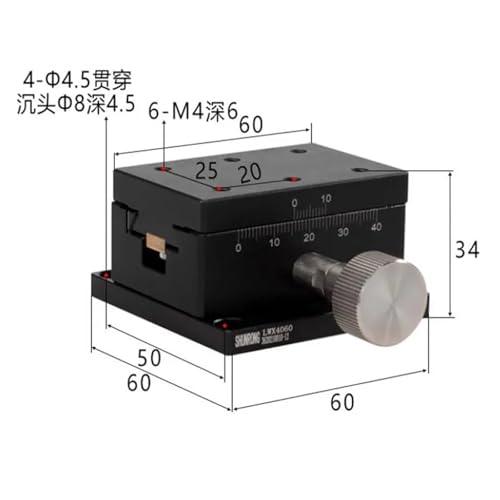 Plate-forme de guidage à queue d'aronde LWX4060 de haute précision pour axe X - 4