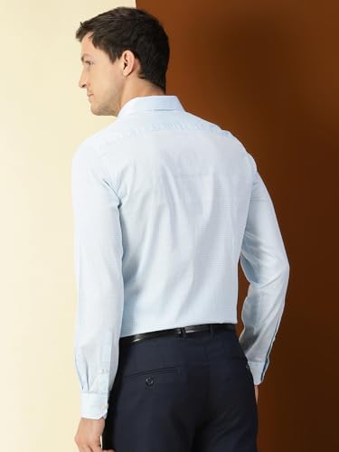 Image of Thomas Scott Men's | Checks | Full Sleeve | Slim Fit | 100% Cotton | Point Collar | Formal Shirt