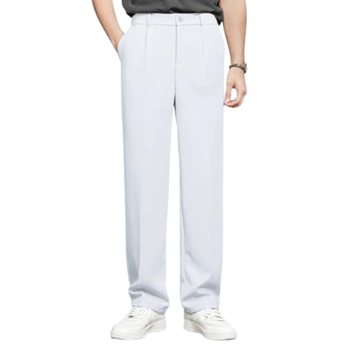 EaseMotions Super Stretch Ice Silk Comfort Pants, Fleurosta Stretch Waist Ice Silk Pants