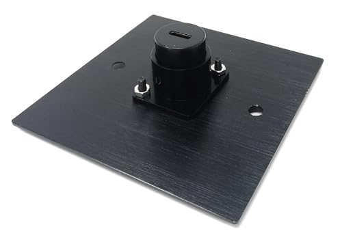 Placa de aluminio serie D con USB-C para escritorios y oficinas 4