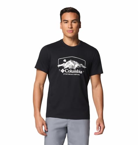 Image of Columbia Men Black Path Lake Graphic II Tshirt, S