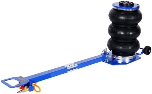 Air Jack - 3 Ton/6600 Lbs Triple Bag Air Jack Pneumatic Jack 3-5 s Fast Lift Up 16 in Airbag Jack with Adjustable Long Handle Heavy Duty Air Bag Jack Lift for Cars Garage Repair (Blue)