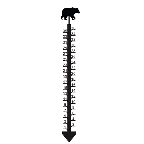 KWCLTH Winter Snow Ruler Snowfall Measuring Gauge 24/36 Sturdy and Durable Snow Depth Measure Stick Garden Christmas Decorations