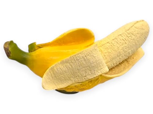 Imán decorativo de fruta plátano 3D de resina 3.5 cm miniatura 2